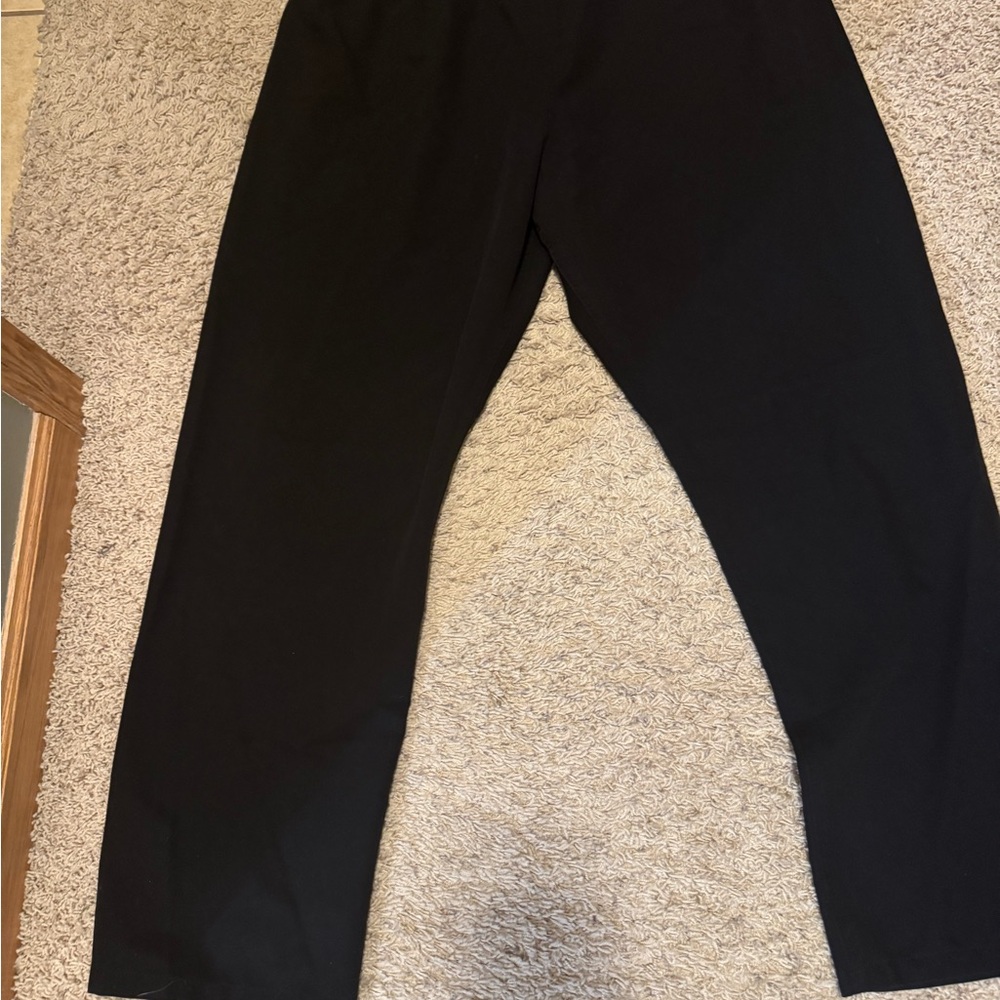 Figs Black Straight Leg Pants